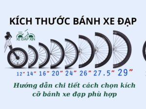 Kích thước bánh xe đạp